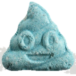 Blue Emoji_kothaufen ecstasy pill (XTC) — MDMA 155mg — Zürich, Switzerland