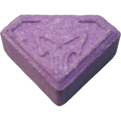 Purple Punisher ecstasy pill (XTC) — MDMA — Almería, Spain