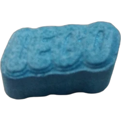 Blue Lego ecstasy pill (XTC) — MDMA — Alicante, Spain