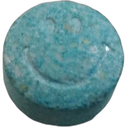 Blue Smiley pill — MDMA — Granada, Spain
