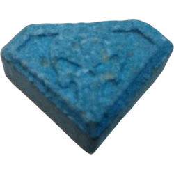 Blue Punisher ecstasy pill (XTC) — MDMA — Almería, Spain