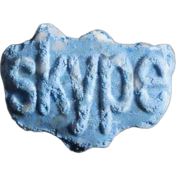 Blue Skype ecstasy pill (XTC) — MDMA 148mg; Synthesis impurity — Bern, Switzerland