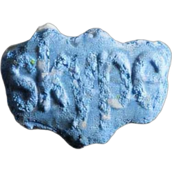 Blue Skype ecstasy pill (XTC) — MDMA 144mg; Synthesis impurity — Bern, Switzerland