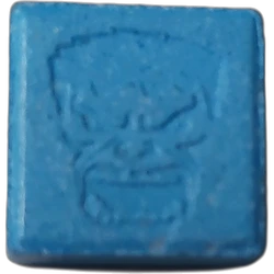 Blue Hulk Hogan ecstasy pill (XTC) — MDMA — Almería, Spain