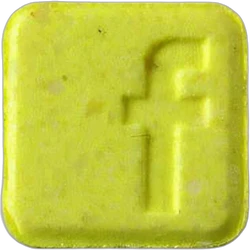 Yellow Facebook ecstasy pill (XTC) — MDMA 158mg — Zürich, Switzerland