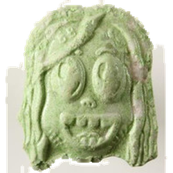 Green Tekashi ecstasy pill (XTC) — MDMA 219mg — Zürich, Switzerland