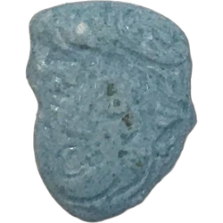 Blue Trump ecstasy pill (XTC) — MDMA 186mg — Barcelona, Spain