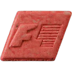 Red Formel_1 ecstasy pill (XTC) — MDMA 173mg — Zürich, Switzerland