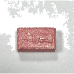 Pink Coca-Cola ecstasy pill (XTC) — MDMA 184mg — Madrid, Spain