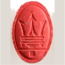 Red Maserati ecstasy pill (XTC) — MDMA 169mg — Zürich, Switzerland
