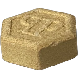 White Philipp Plein ecstasy pill (XTC) — MDMA 253mg — Barcelona, Spain