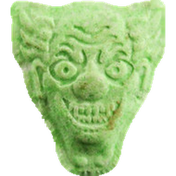 Green Versace ecstasy pill (XTC) — MDMA 216mg — Zürich, Switzerland