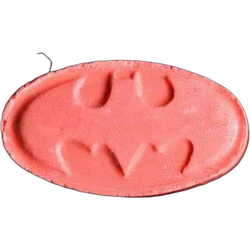 Pink Batman pill — 2C-B 21mg — Basel, Switzerland