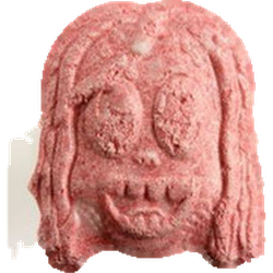 Pink Tekashi ecstasy pill (XTC) — MDMA 254mg — Zürich, Switzerland