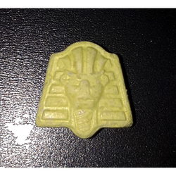Yellow Pharaoh ecstasy pill (XTC) — MDMA 236mg — Madrid, Spain