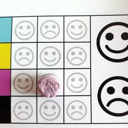 Purple Superman ecstasy pill (XTC) — No psychoactive substance detected — New Zealand
