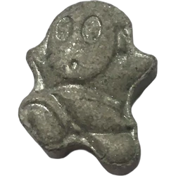 Grey No Usar ecstasy pill (XTC) — MDMA 155mg — Barcelona, Spain