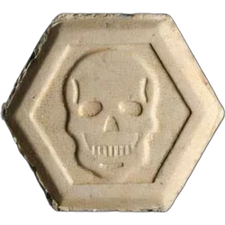 Brown Philipp Plein ecstasy pill (XTC) — MDMA 230mg — Lucerne, Switzerland