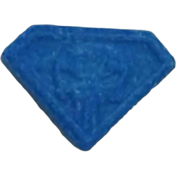 Blue Punisher ecstasy pill (XTC) — MDMA 165mg — Madrid, Spain