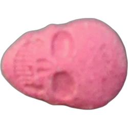 Pink Skull ecstasy pill (XTC) — MDMA 229mg — Barcelona, Spain