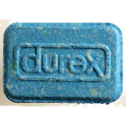 Blue Uber Eats ecstasy pill (XTC) — MDMA 178mg — Zürich, Switzerland