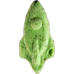 Green Punisher ecstasy pill (XTC) — MDMA 126mg; Synthesis impurity — Zürich, Switzerland