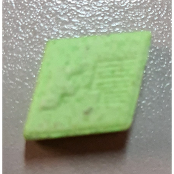 Green F1 ecstasy pill (XTC) — MDMA 210mg — Barcelona, Spain