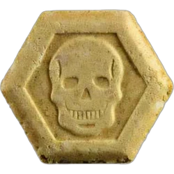Yellow Philipp Plein ecstasy pill (XTC) — MDMA 182mg — Zürich, Switzerland