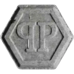 Grey Philipp Plein ecstasy pill (XTC) — MDMA 134mg — Lucerne, Switzerland