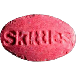 Pink Skittles ecstasy pill (XTC) — MDMA 222mg — Zürich, Switzerland