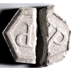 Grey Xanax pill — MDMA 195mg — Geneva, Switzerland
