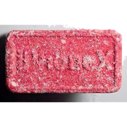 Pink Supreme ecstasy pill (XTC) — MDMA 216mg — Bern, Switzerland