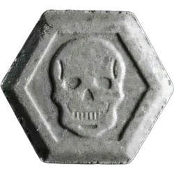 Grey Philipp Plein ecstasy pill (XTC) — MDMA 226mg — Bern, Switzerland