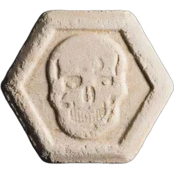White Philipp Plein ecstasy pill (XTC) — MDMA 165mg — Zürich, Switzerland