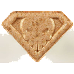 Orange Punisher ecstasy pill (XTC) — MDMA 77mg; Synthesis impurity — Zürich, Switzerland