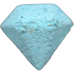 Blue Diamond ecstasy pill (XTC) — MDMA 100mg — Barcelona, Spain