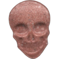 Brown Skull ecstasy pill (XTC) — MDMA 85mg — Barcelona, Spain