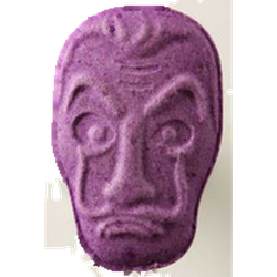 Purple La Casa de Papel ecstasy pill (XTC) — MDMA 98mg; Synthesis impurity — Zürich, Switzerland