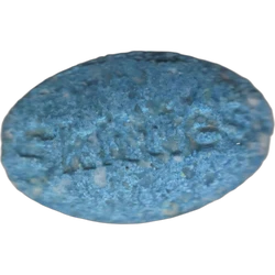 Blue Skittles ecstasy pill (XTC) — MDMA 205mg — Barcelona, Spain