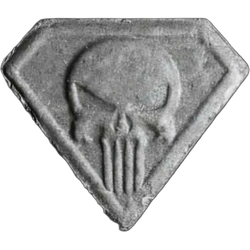 Grey Punisher ecstasy pill (XTC) — MDMA 187mg — Lucerne, Switzerland