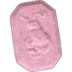 Pink Red Bull ecstasy pill (XTC) — MDMA 180mg — Barcelona, Spain