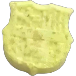 Yellow Barca ecstasy pill (XTC) — MDMA 61mg — Barcelona, Spain