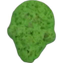 Green Saw ecstasy pill (XTC) — MDMA 24mg; Caffeine 15mg — Madrid, Spain