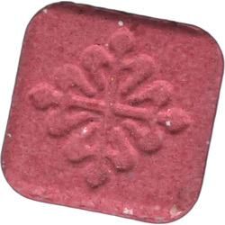 Pink Patek Philippe ecstasy pill (XTC) — MDMA 153mg; Amphetamine 41mg — Barcelona, Spain