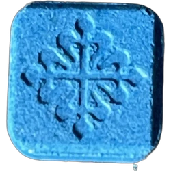 Blue Patek Philippe ecstasy pill (XTC) — MDMA 205mg; Amphetamine 15mg — Zaragoza, Spain