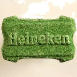 Green Heineken ecstasy pill (XTC) — MDMA 165mg — Zürich, Switzerland