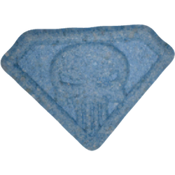 Blue Punisher ecstasy pill (XTC) — MDMA 146mg — Vienna, Austria