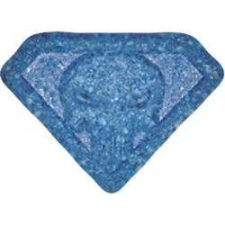 Blue Punisher ecstasy pill (XTC) — MDMA 132mg — Vienna, Austria