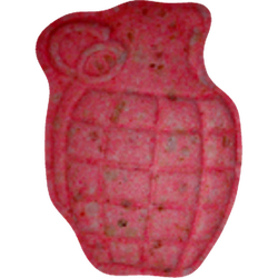 Pink Granade ecstasy pill (XTC) — MDMA 164mg — Vienna, Austria