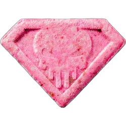 Pink Punisher ecstasy pill (XTC) — MDMA 153mg — Zürich, Switzerland